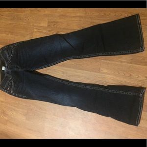 Silver dark wash jeans